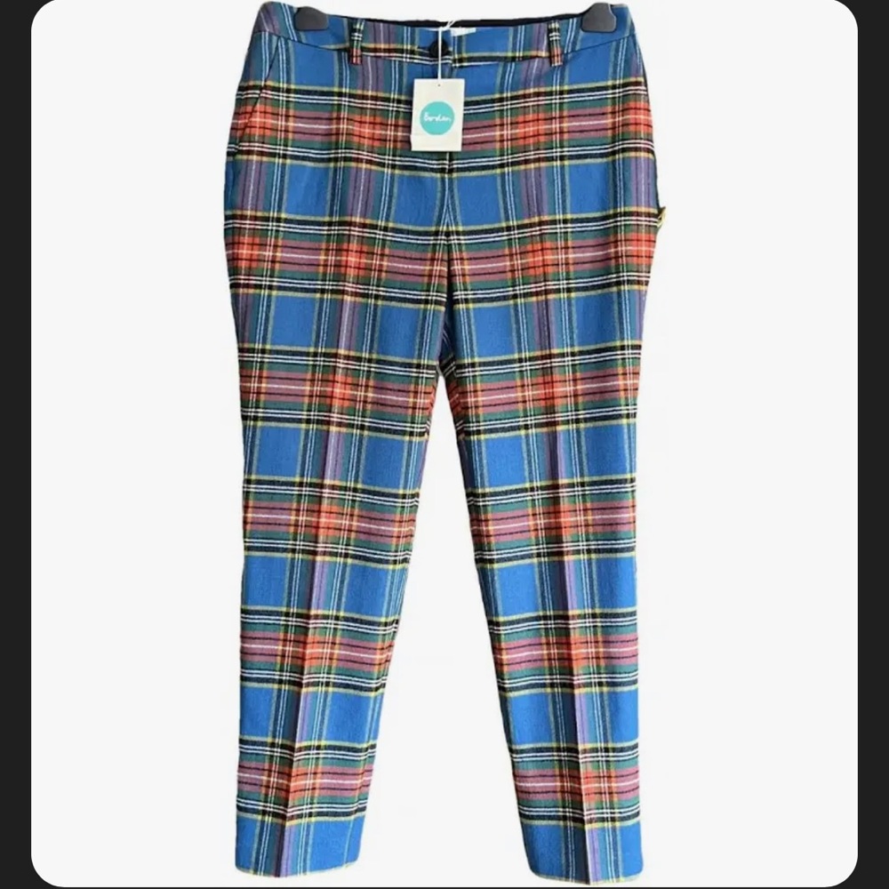 Boden, tartan trousers. Wool. EUC.